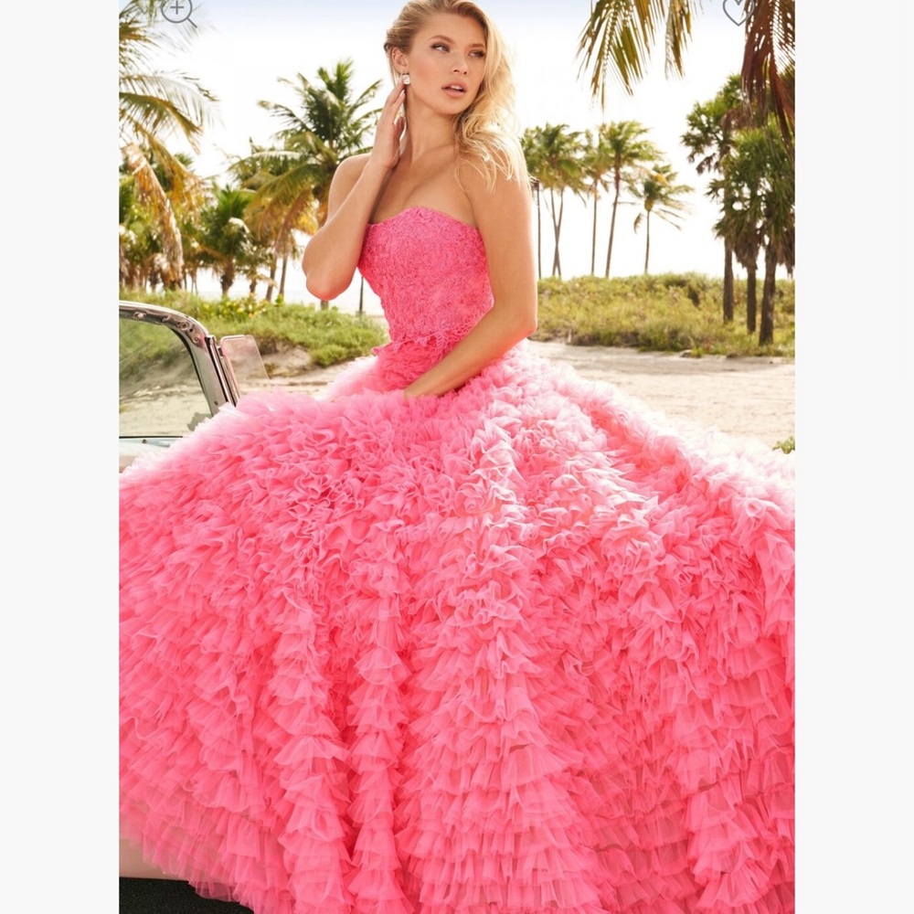 Pink corset gown